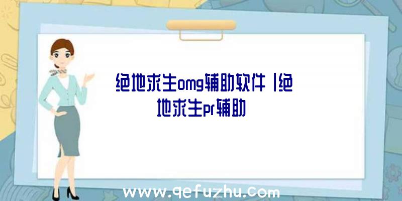 「绝地求生omg辅助软件」|绝地求生pr辅助